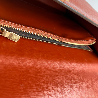 Louis Vuitton Vintage Malesherbes Brown Epi Top Handle Bag