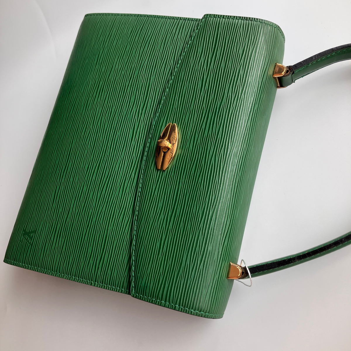 Louis Vuitton Vintage Malesherbes Green Epi Top Handle Bag