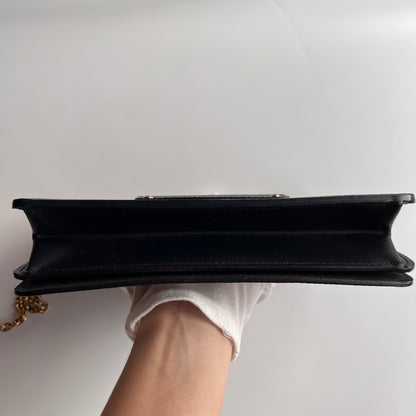 Louis Vuitton Black Epi Twist Wallet on Chain GHW RFID