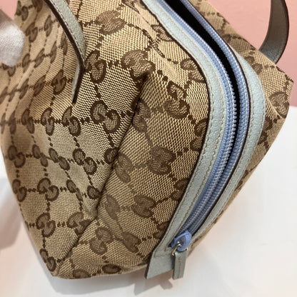 Gucci Vintage GG Canvas Tofu Top Handle Bag