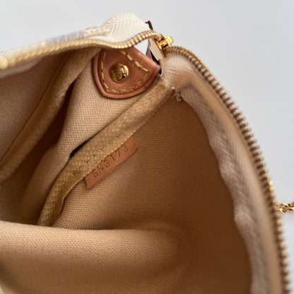 Louis Vuitton Eva PM Damier Azur Clutch/ Crossbody Bag