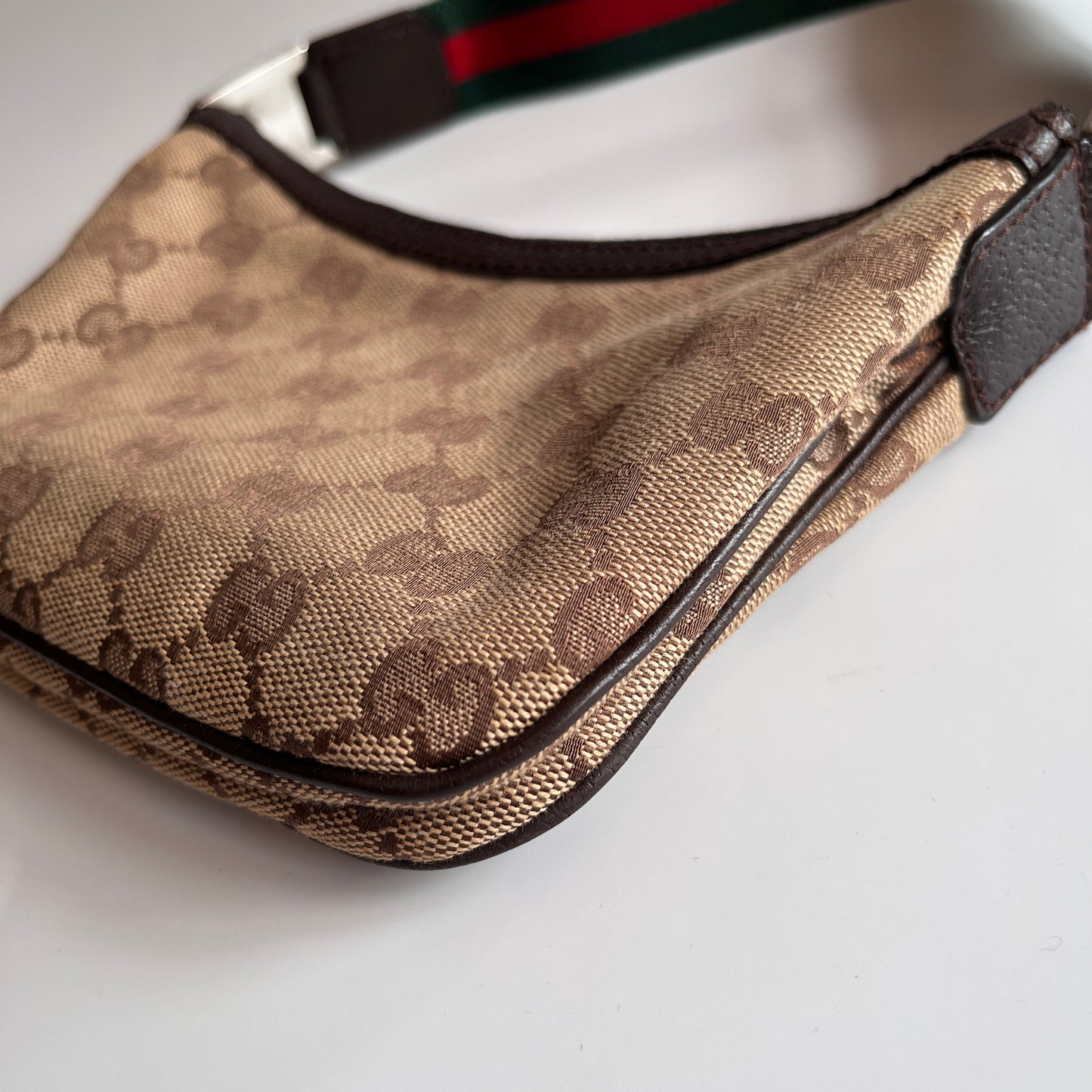Gucci Vintage GG Canvas Pochette