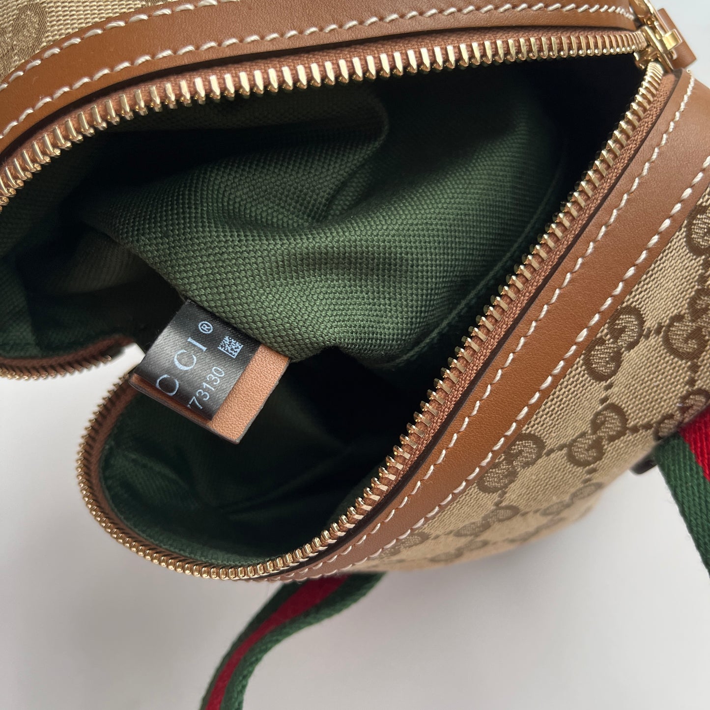 Gucci Canvas Mini Boston Crossbody Bag