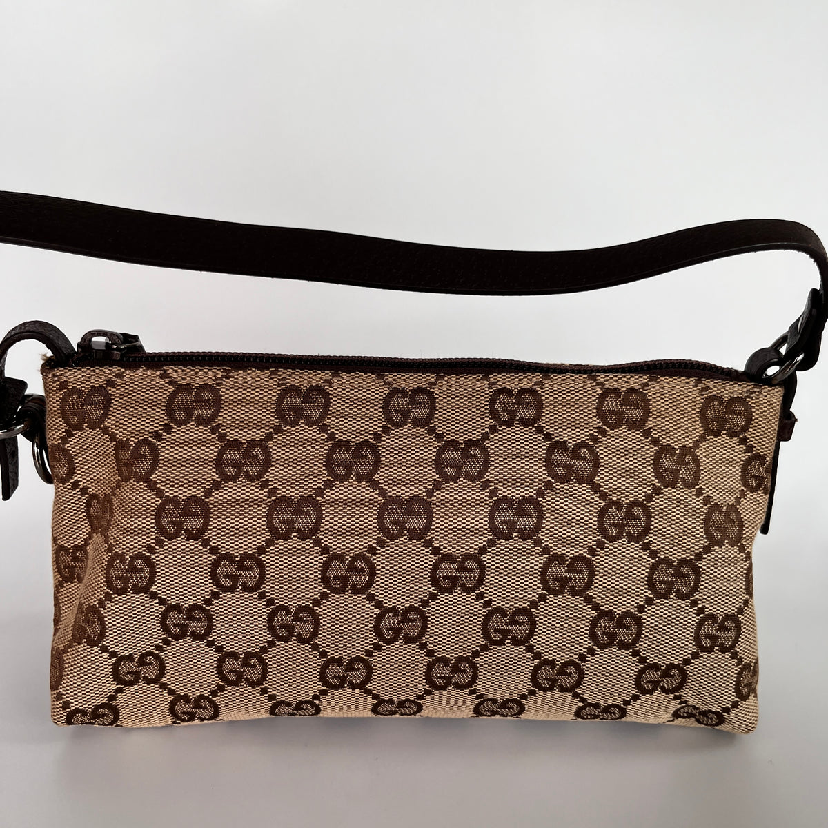 Gucci Vintage GG Canvas Small Pochette