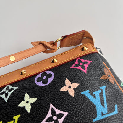 Louis Vuitton x Takashi Murakami Black Multicolor Pochette