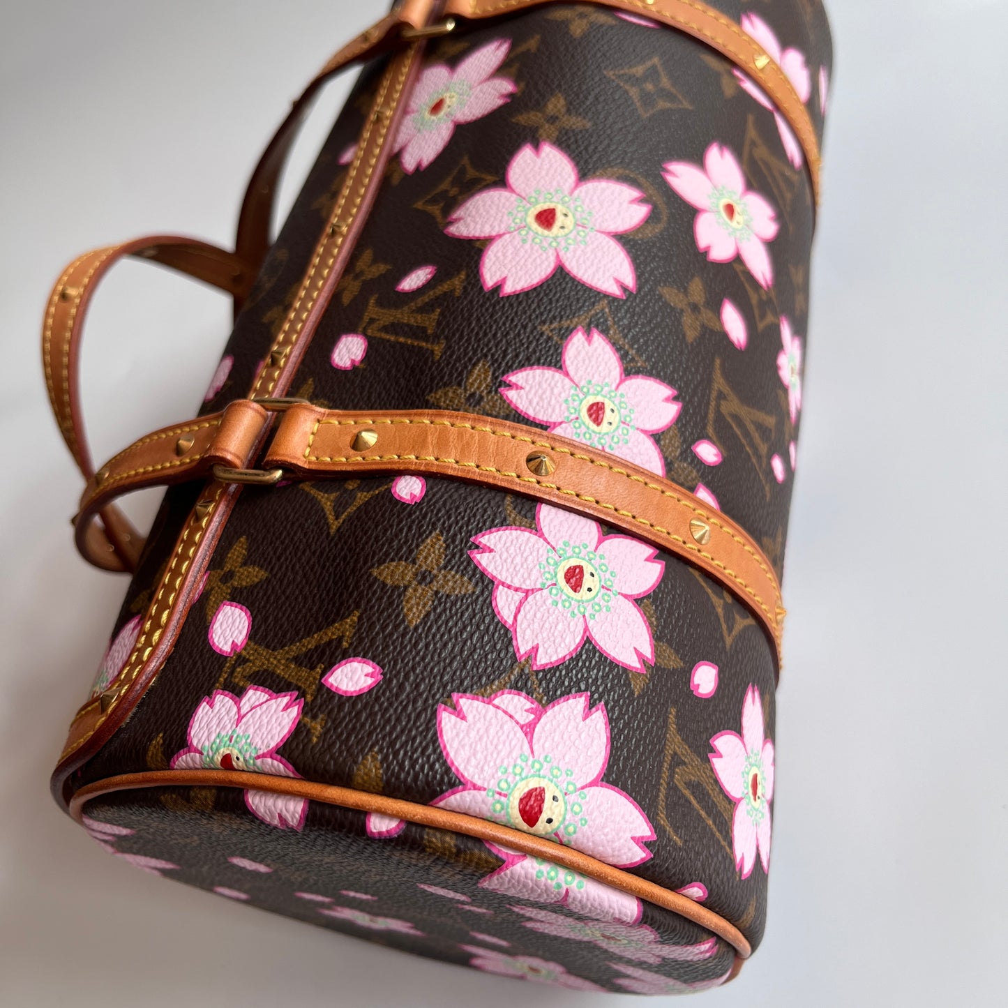 Louis Vuitton x Takashi Murakami Papillon Cherry Blossoms Top Handle Bag NO KEY