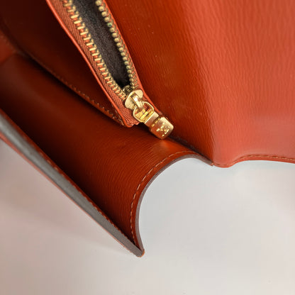 Louis Vuitton Vintage Malesherbes Brown Epi Top Handle Bag