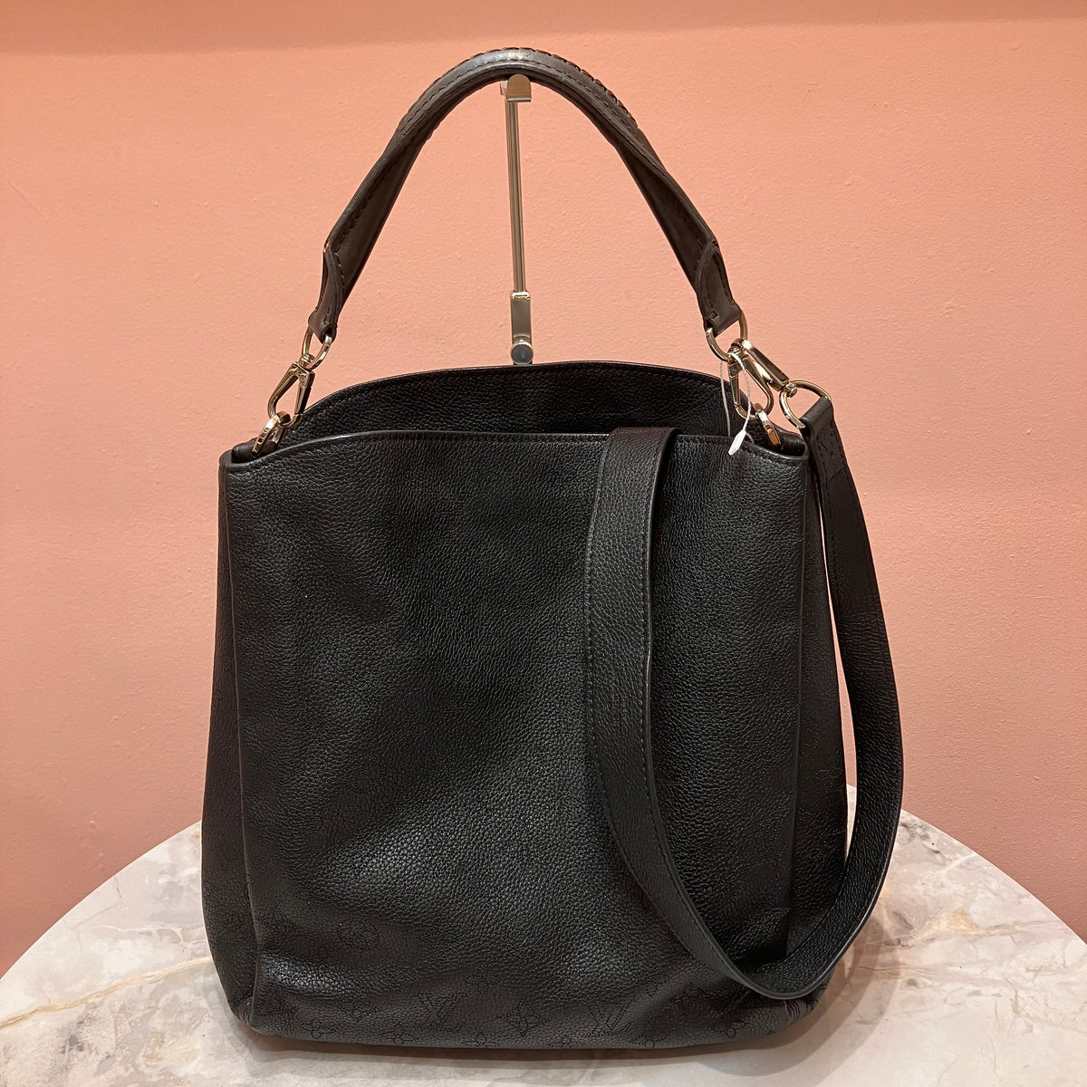 Louis Vuitton Mahina Babylone PM Black Tote 2Way Bag