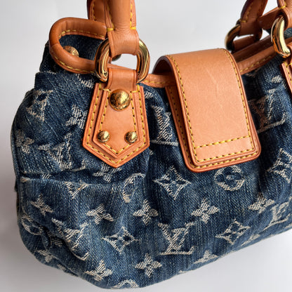 Louis Vuitton Pleaty Denim Top Handle Bag