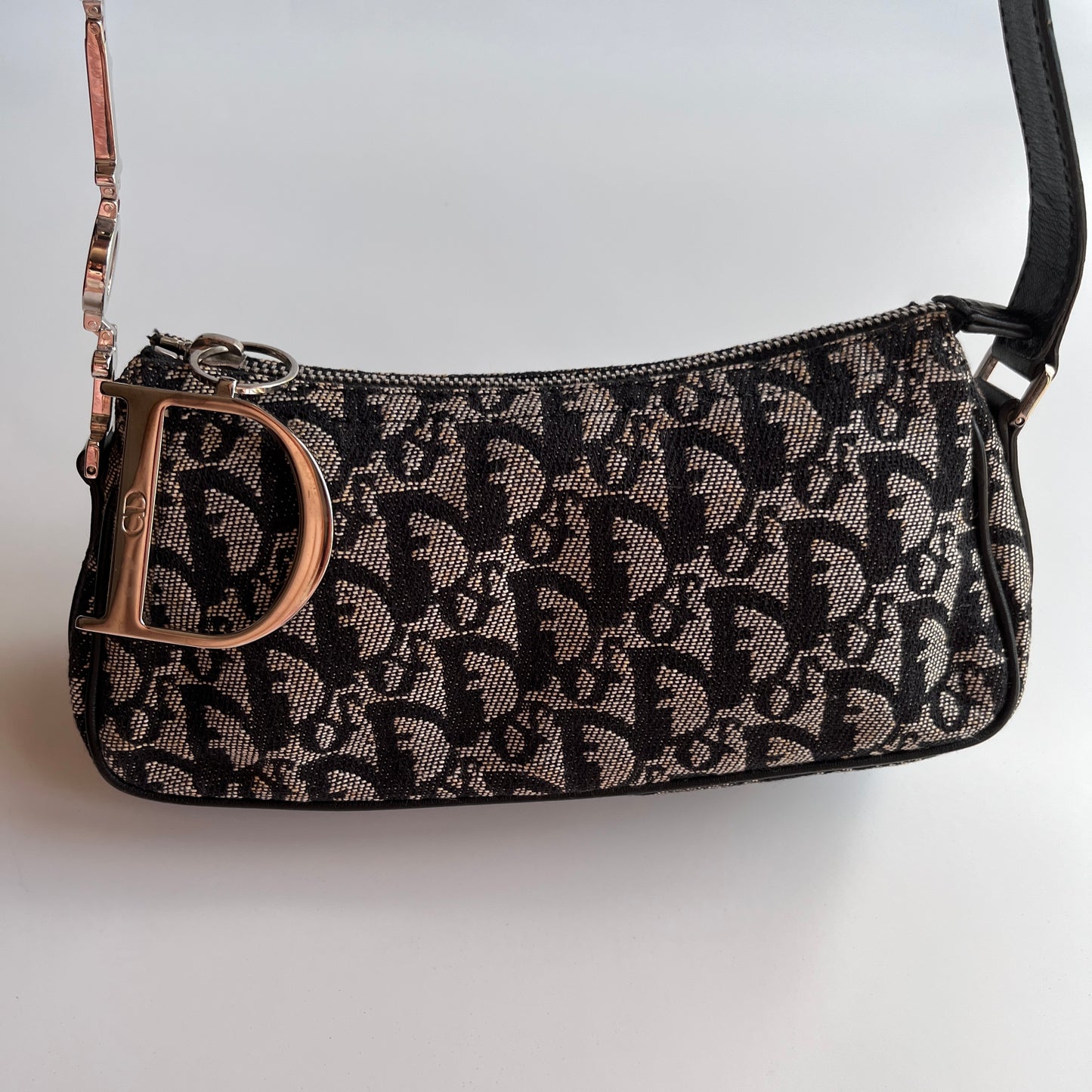 Christian Dior Vintage Oblique One Shoulder Pouch