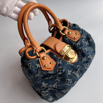Louis Vuitton Pleaty Denim Top Handle Bag