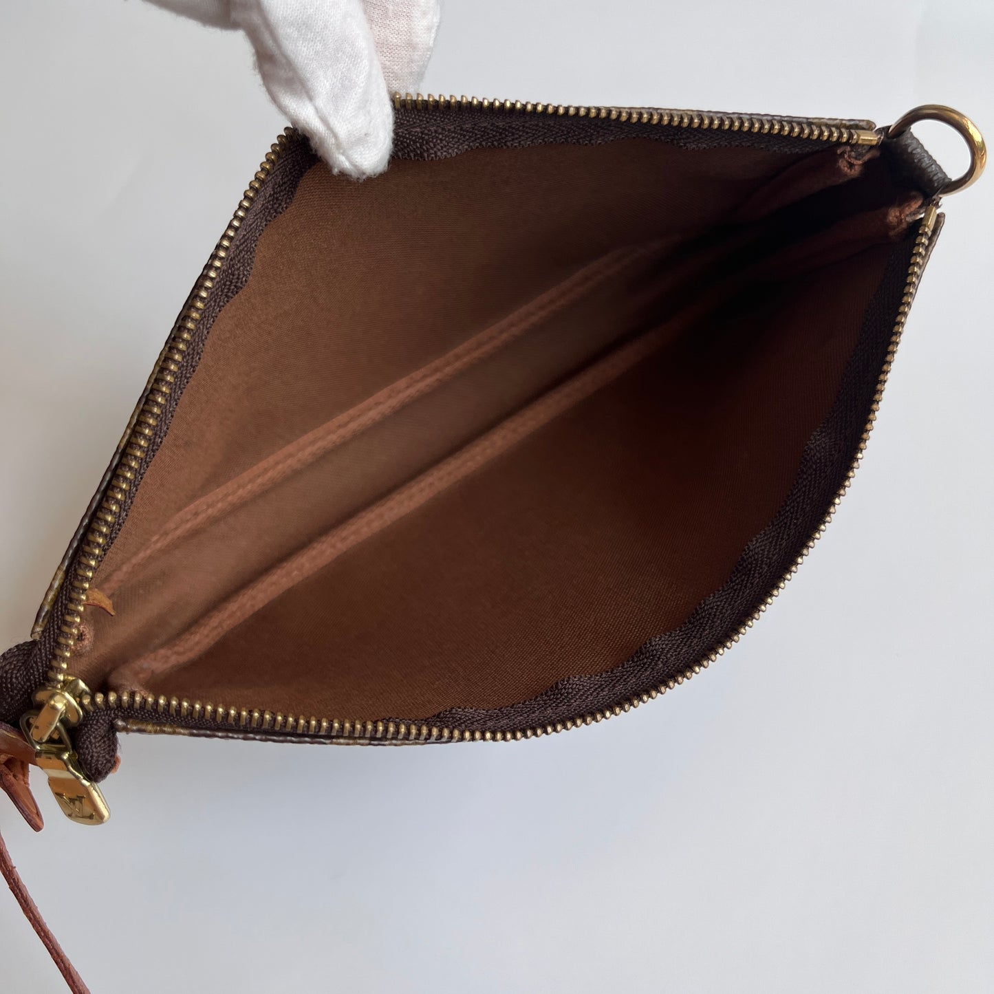 LV Vintage Monogram Pochette With Crossbody Strap