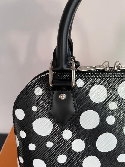 Louis Vuitton x Yayoi Kusama Alma BB Black Epi Crossbody Bag