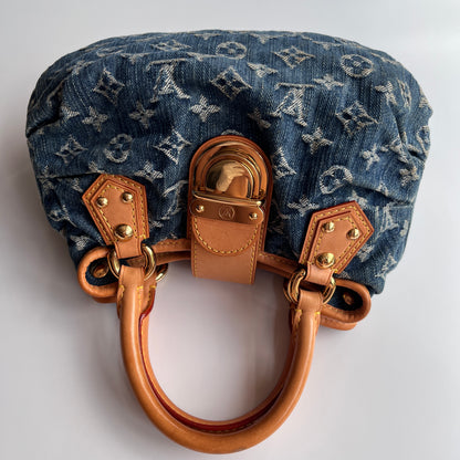 Louis Vuitton Pleaty Denim Top Handle Bag