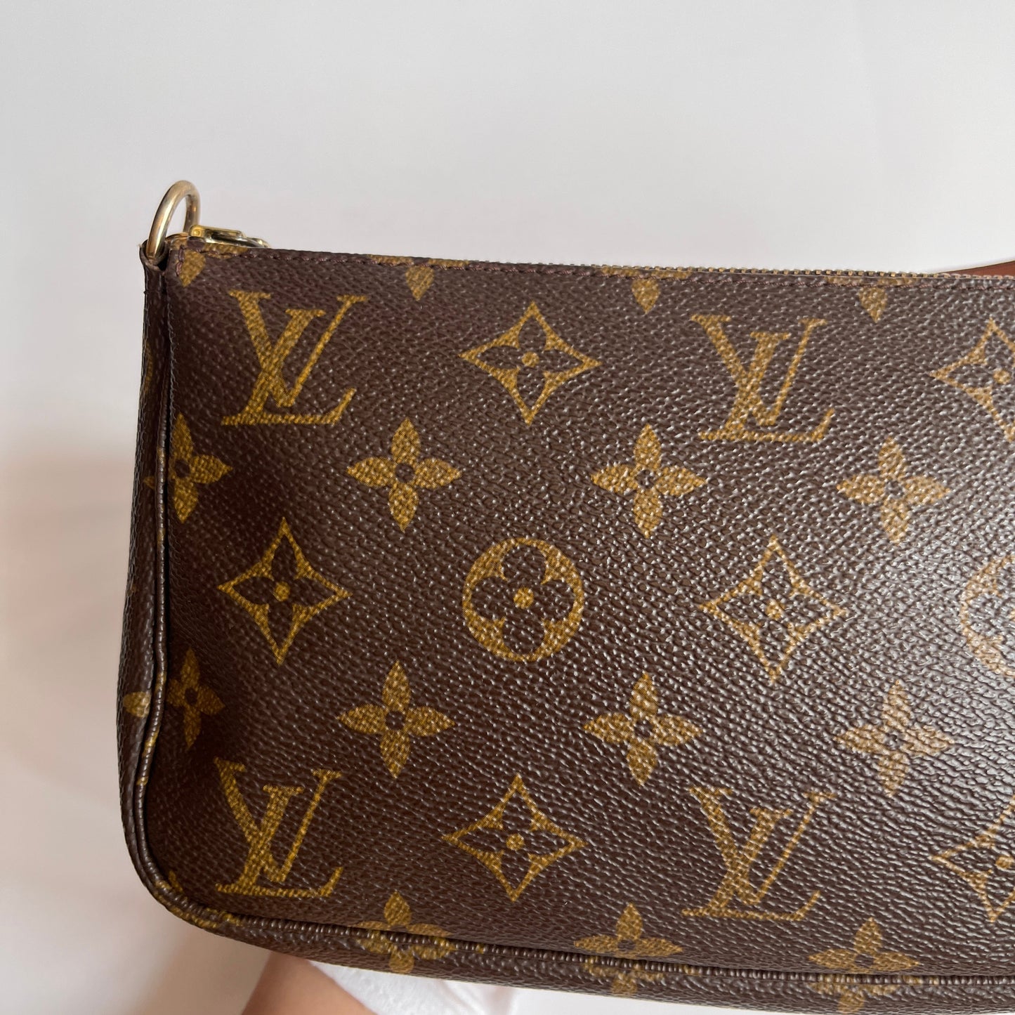 LV Vintage Monogram Pochette With Crossbody Strap