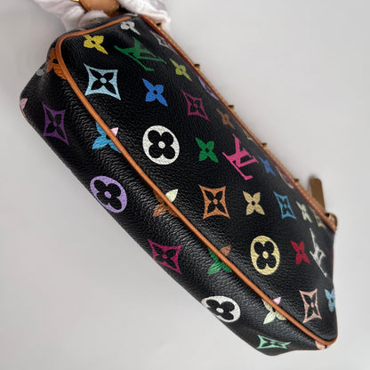 Louis Vuitton x Takashi Murakami Black Multicolor Pochette