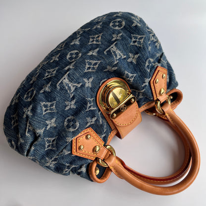 Louis Vuitton Pleaty Denim Top Handle Bag
