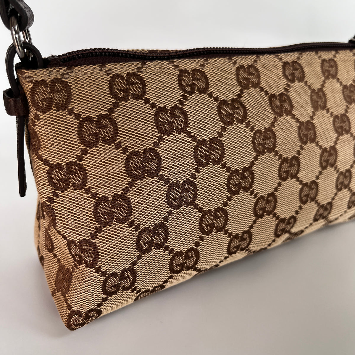 Gucci Vintage GG Canvas Small Pochette
