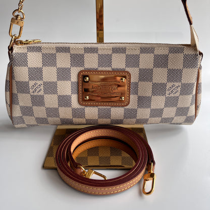 Louis Vuitton Eva PM Damier Azur Clutch/ Crossbody Bag