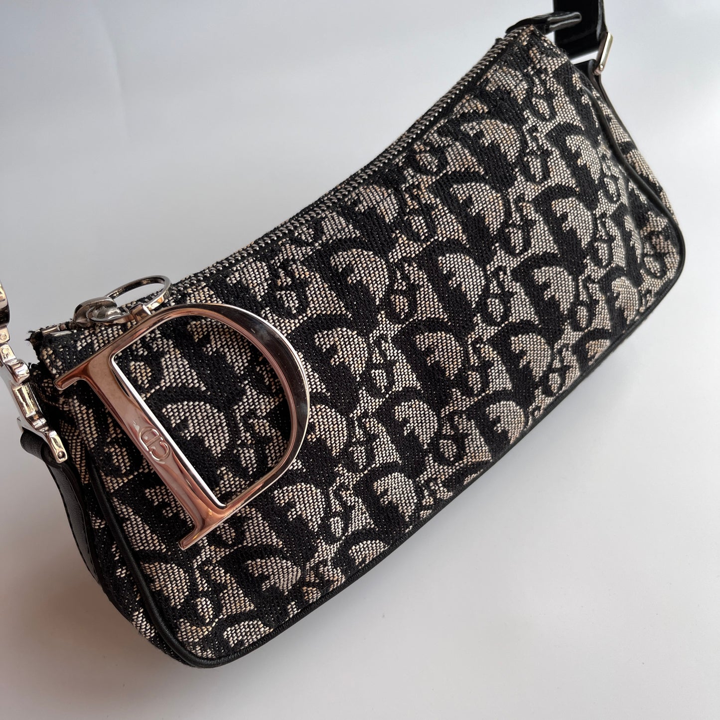 Christian Dior Vintage Oblique One Shoulder Pouch