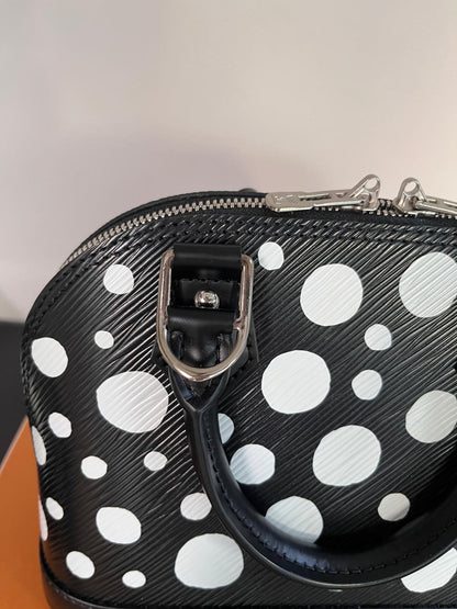Louis Vuitton x Yayoi Kusama Alma BB Black Epi Crossbody Bag