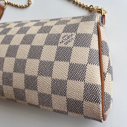 Louis Vuitton Eva PM Damier Azur Clutch/ Crossbody Bag