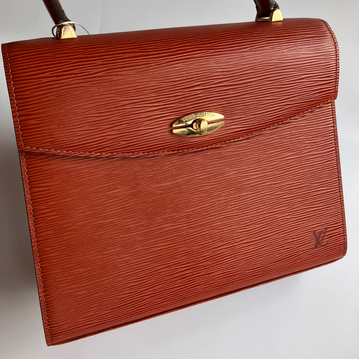 Louis Vuitton Vintage Malesherbes Brown Epi Top Handle Bag