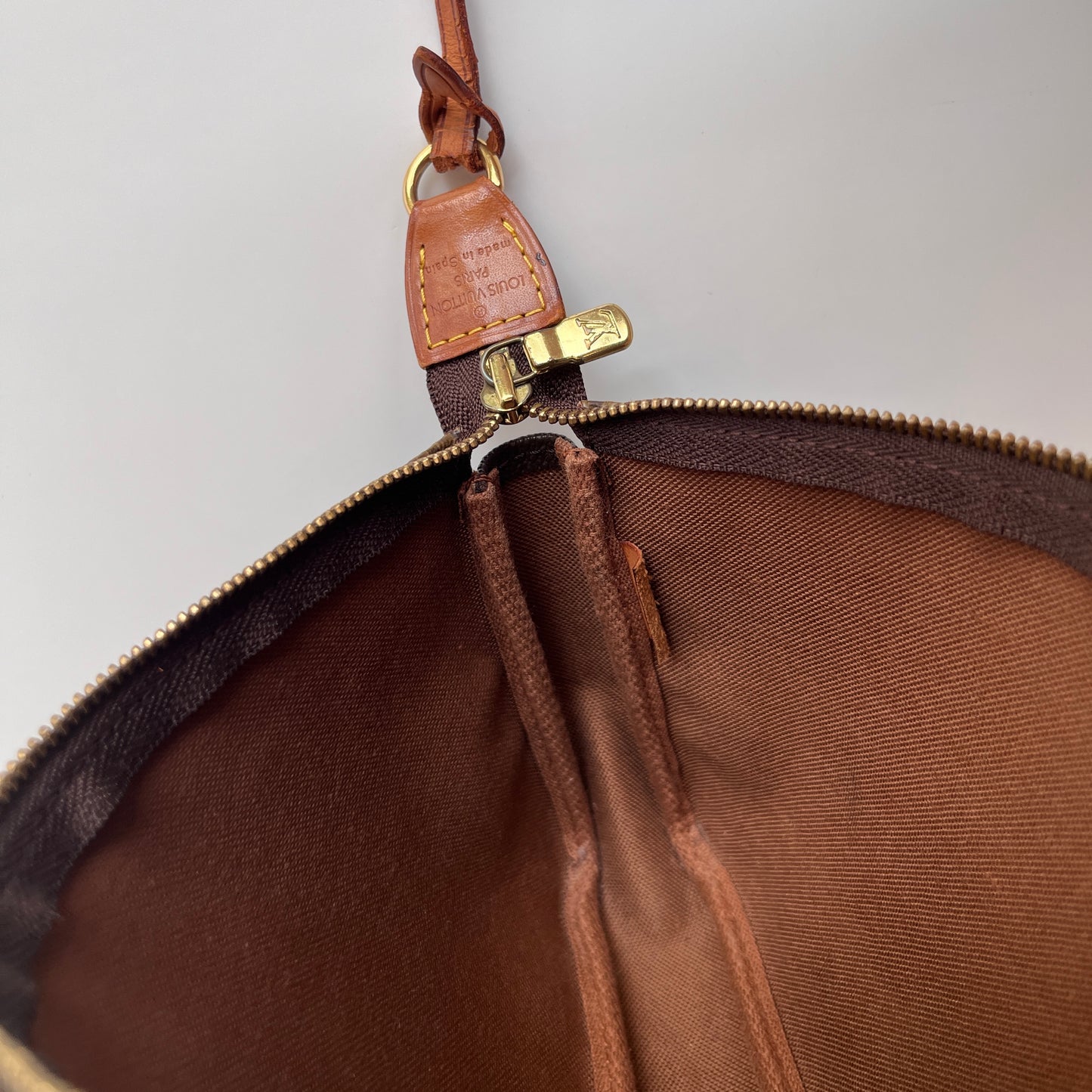 LV Vintage Monogram Pochette With Crossbody Strap
