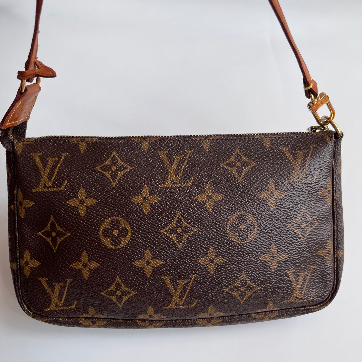 LV Vintage Monogram Pochette With Crossbody Strap