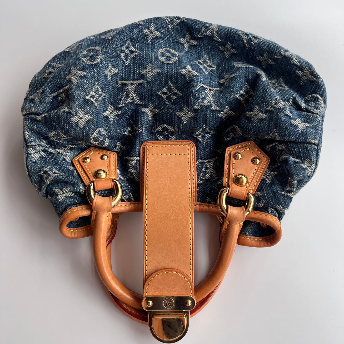 Louis Vuitton Pleaty Denim Top Handle Bag