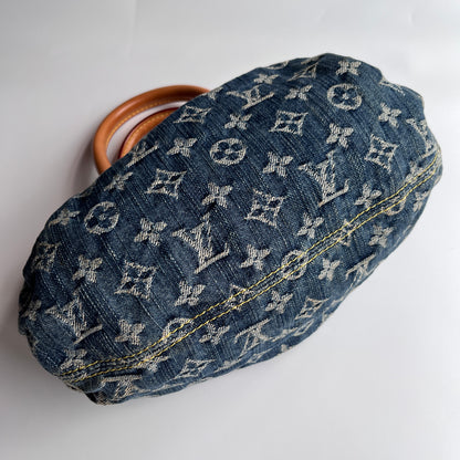 Louis Vuitton Pleaty Denim Top Handle Bag