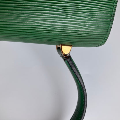 Louis Vuitton Vintage Malesherbes Green Epi Top Handle Bag