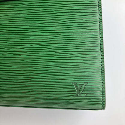 Louis Vuitton Vintage Malesherbes Green Epi Top Handle Bag
