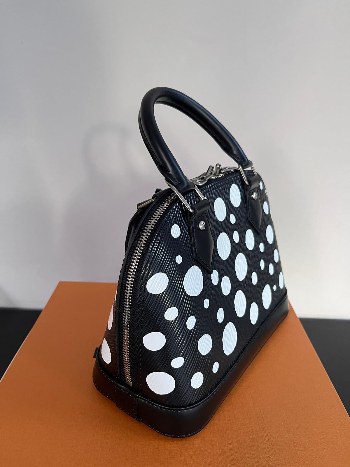 Louis Vuitton x Yayoi Kusama Alma BB Black Epi Crossbody Bag