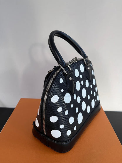 Louis Vuitton x Yayoi Kusama Alma BB Black Epi Crossbody Bag