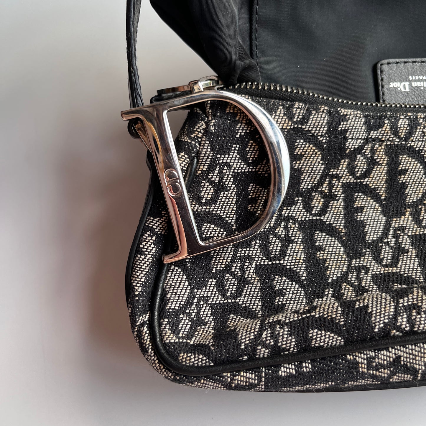 Christian Dior Vintage Oblique One Shoulder Pouch