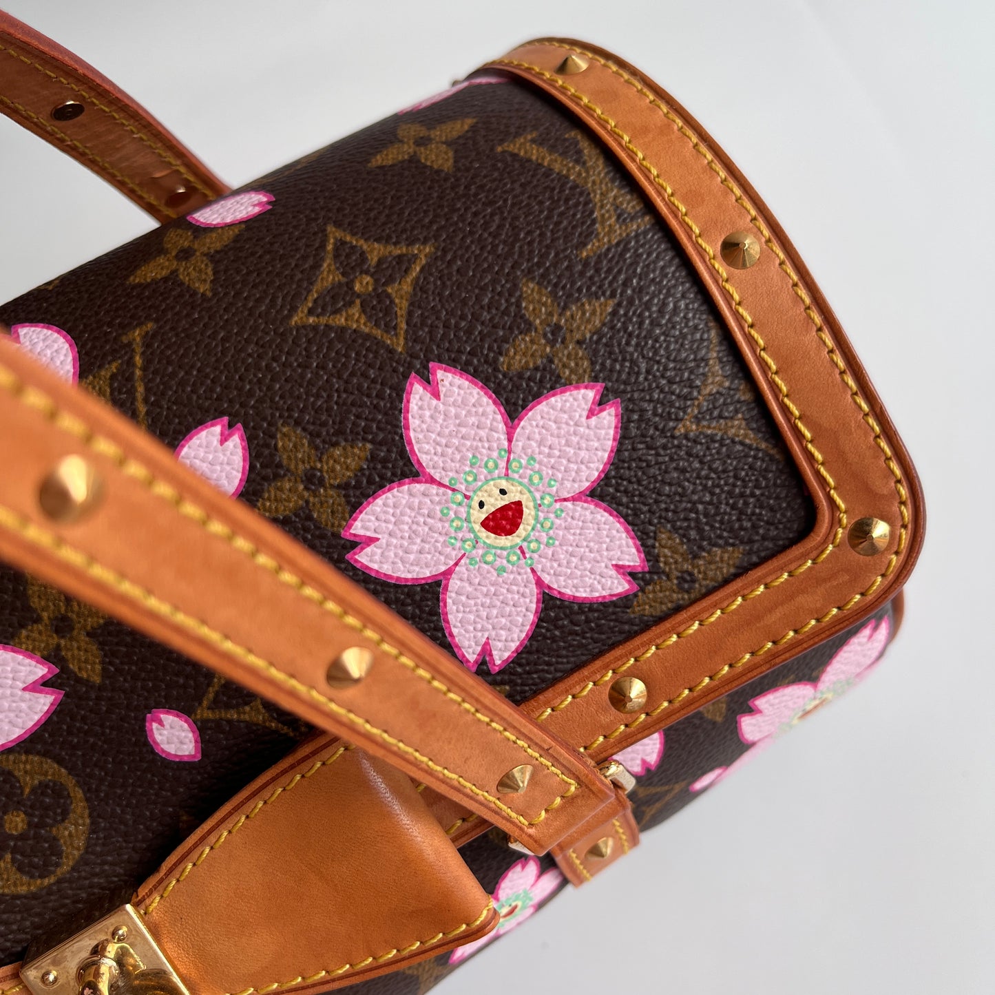Louis Vuitton x Takashi Murakami Papillon Cherry Blossoms Top Handle Bag NO KEY