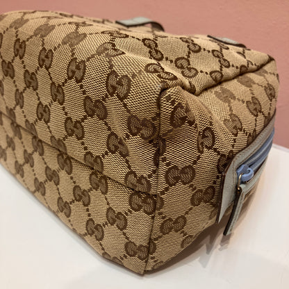 Gucci Vintage GG Canvas Tofu Top Handle Bag