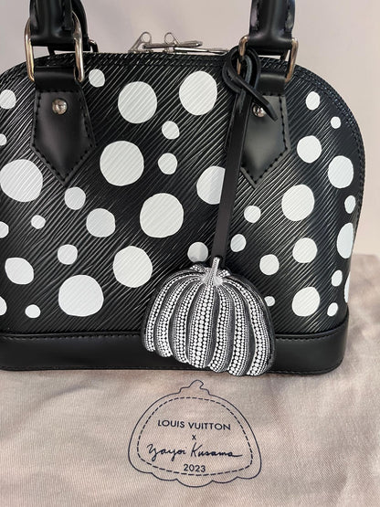 Louis Vuitton x Yayoi Kusama Alma BB Black Epi Crossbody Bag
