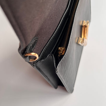 Louis Vuitton Black Epi Twist Wallet on Chain GHW RFID