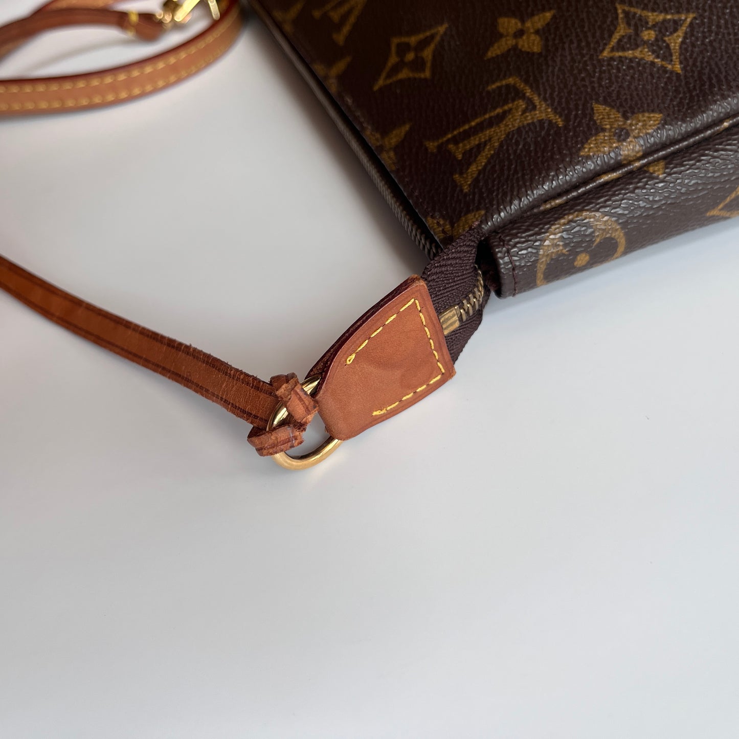 LV Vintage Monogram Pochette With Crossbody Strap