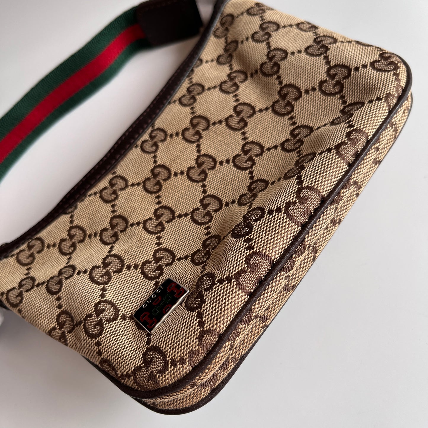 Gucci Vintage GG Canvas Pochette