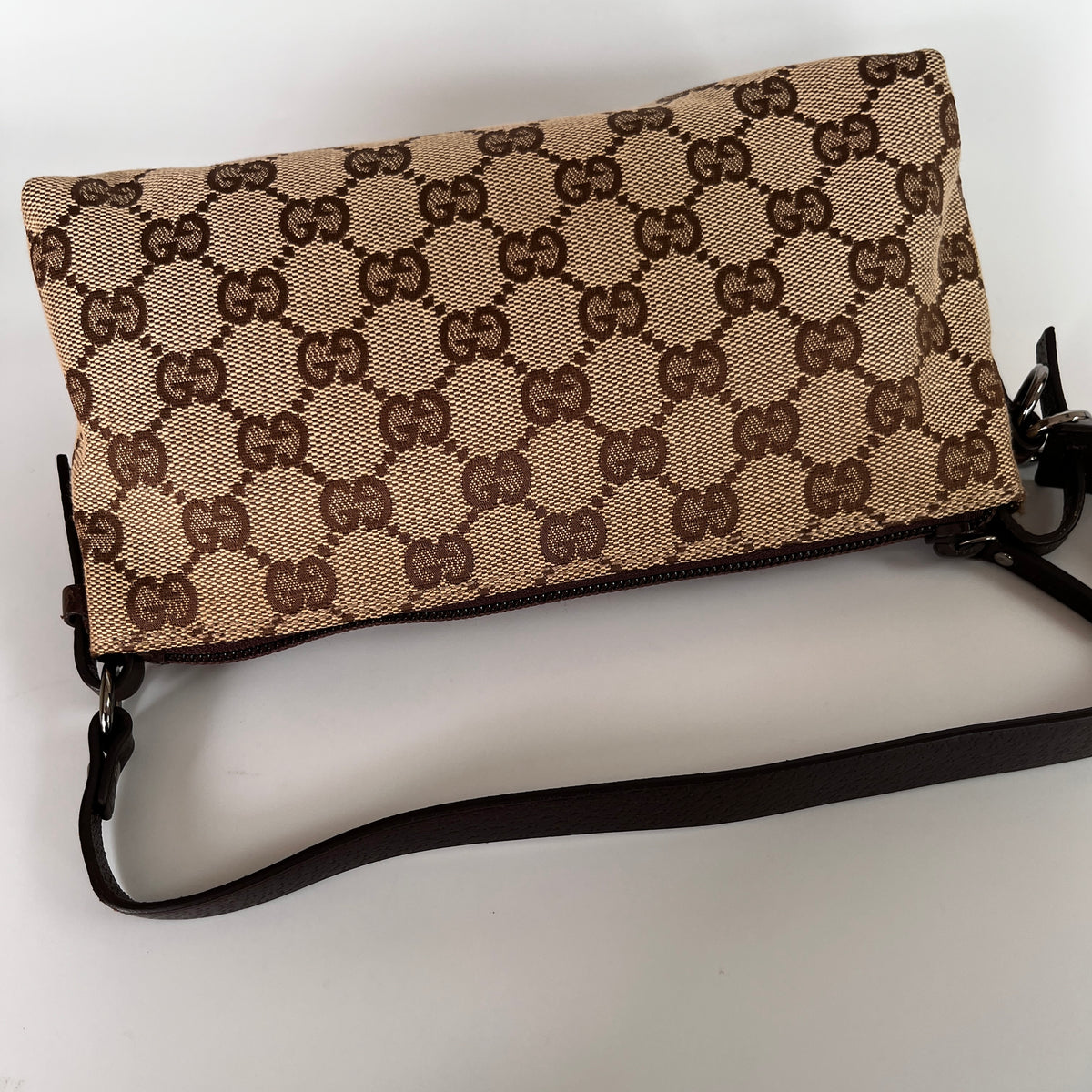 Gucci Vintage GG Canvas Small Pochette