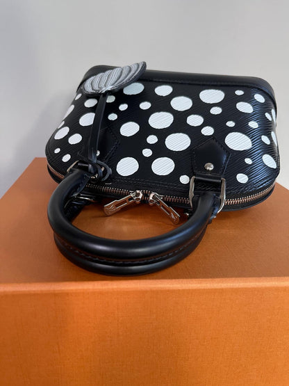 Louis Vuitton x Yayoi Kusama Alma BB Black Epi Crossbody Bag