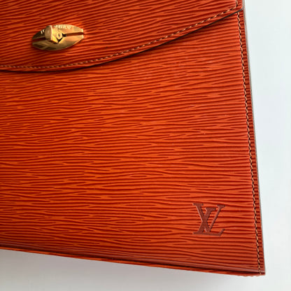 Louis Vuitton Vintage Malesherbes Brown Epi Top Handle Bag