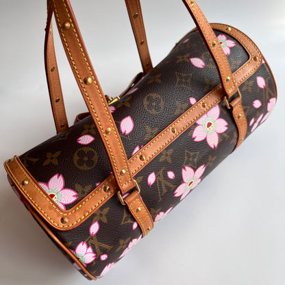 Louis Vuitton x Takashi Murakami Papillon Cherry Blossoms Top Handle Bag NO KEY