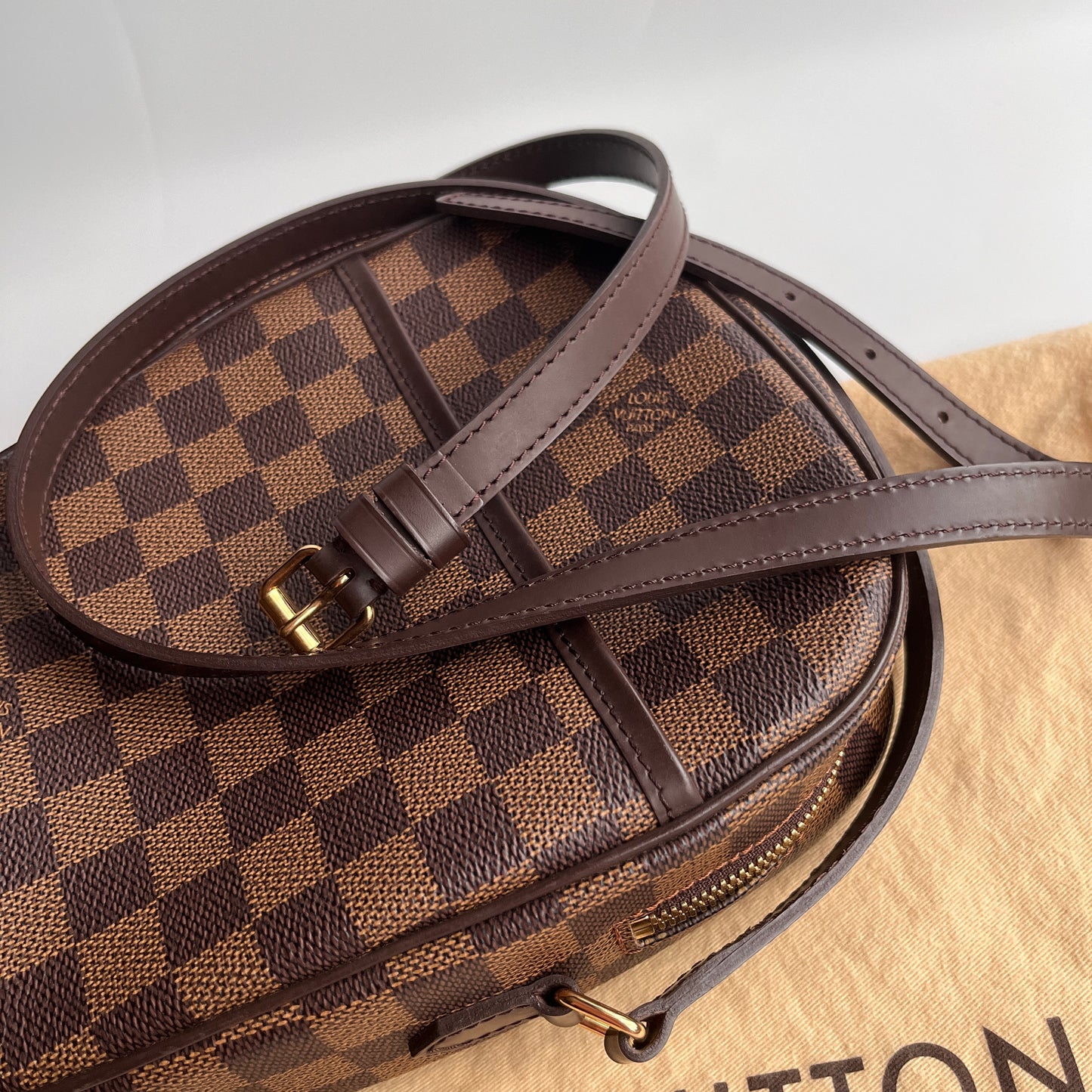 Louis Vuitton Ipanema PM Damier Ebene Crossbody Bag