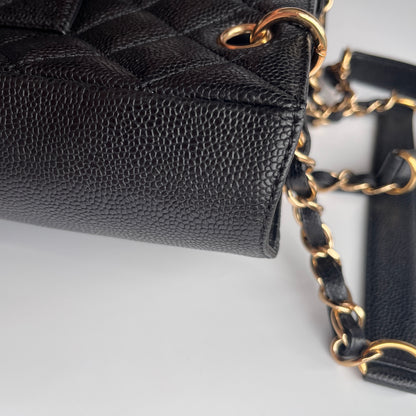 Chanel Vintage Black Caviar PST Tote Bag