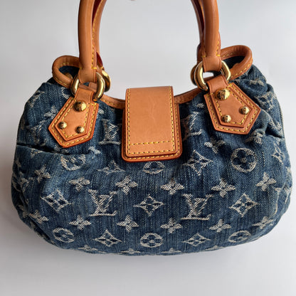 Louis Vuitton Pleaty Denim Top Handle Bag