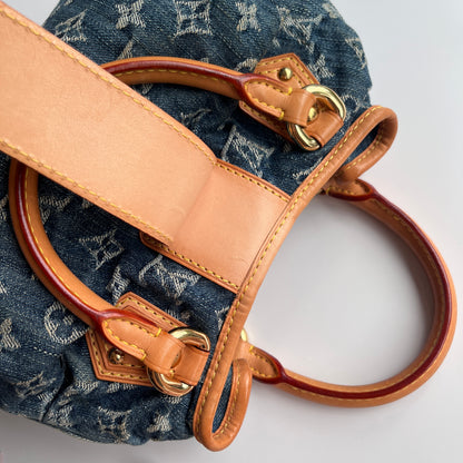 Louis Vuitton Pleaty Denim Top Handle Bag